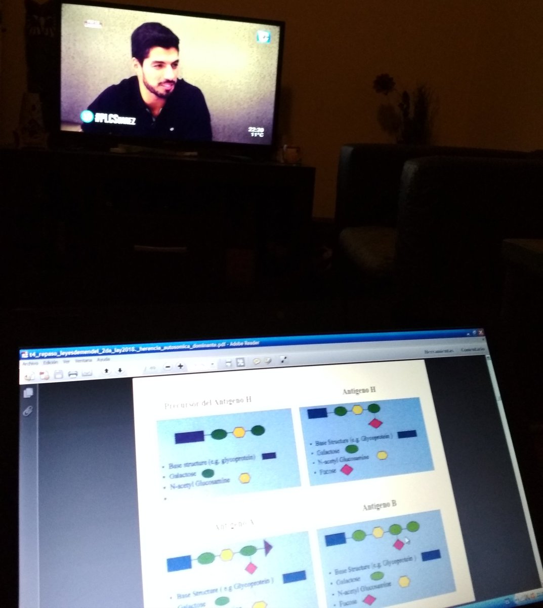 malelopet's tweet photo. Viernes estudiando y mirando @PorlaCamiseta10. Me levantaria el ánimo un regalito como la camiseta de @LuisSuarez9. @rafacotelo @canal10uruguay #PLCSuarez https://t.co/o4b6qI5adz