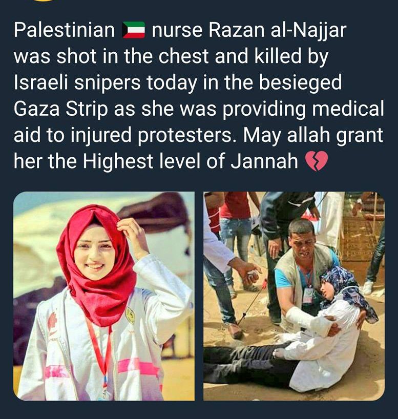 Targeting medics is a war crime, under Geneva Convention, Will you broadcast this issue #BBC / #CNN ? No you won't 💔 May God bless Palestine 🇯🇴

Share this post #NOW ✊