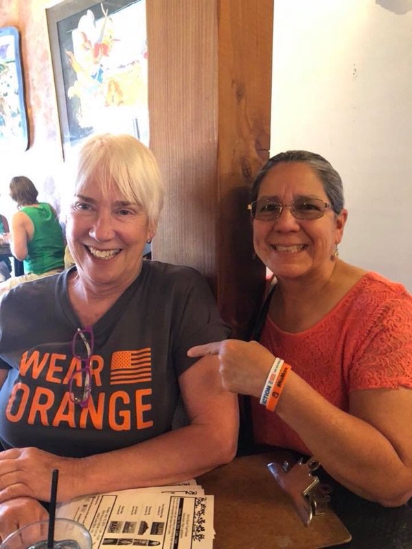 Alexisj1960's tweet photo. It’s #NationalGunViolenceAwarenessDay &amp; I #WearOrange because 96 people are shot and killed in an average day in America &amp; for every 1 person killed with guns, 2 more are injured. #enough #expectus @MomsDemand https://t.co/j9IGwr37Cl