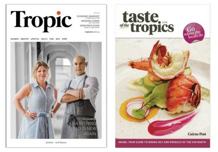 Really excited for our team to be working with News Corp &amp; the <a href="/TheCairnsPost/">Cairns Post</a> crew on their new-look branding for their 'Taste of the Tropics' magazine lift-out. 🙌
