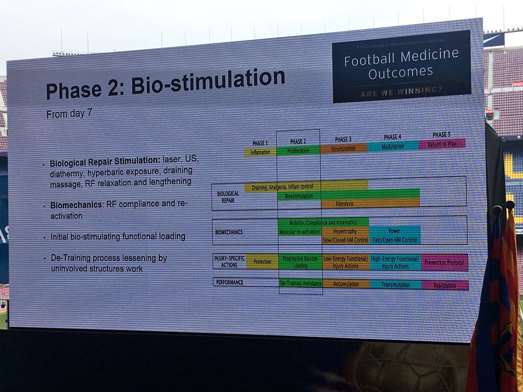 BJSMPlus's tweet photo. Beautiful graphic of rehabilitation phases - useful structure for all musculotendinous injuries #FFMED https://t.co/dxcVlvKmEg