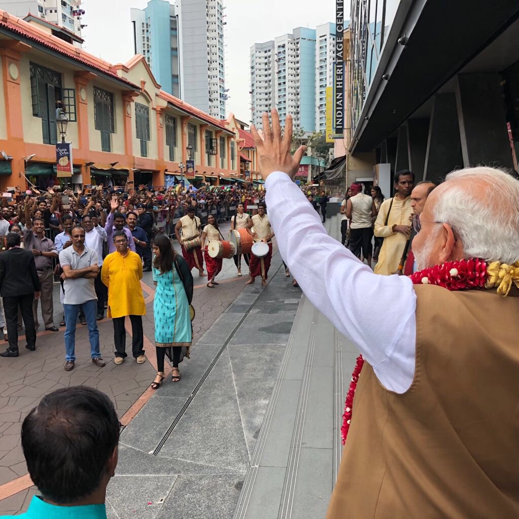 OF4BJP_TN's tweet photo. Glimpses of the Final day of the Visit by Prime Minister of India to Indian Heritage Centre, Singapore #CulturalPartners #MODISG2018 https://t.co/s36O1Wl8yF