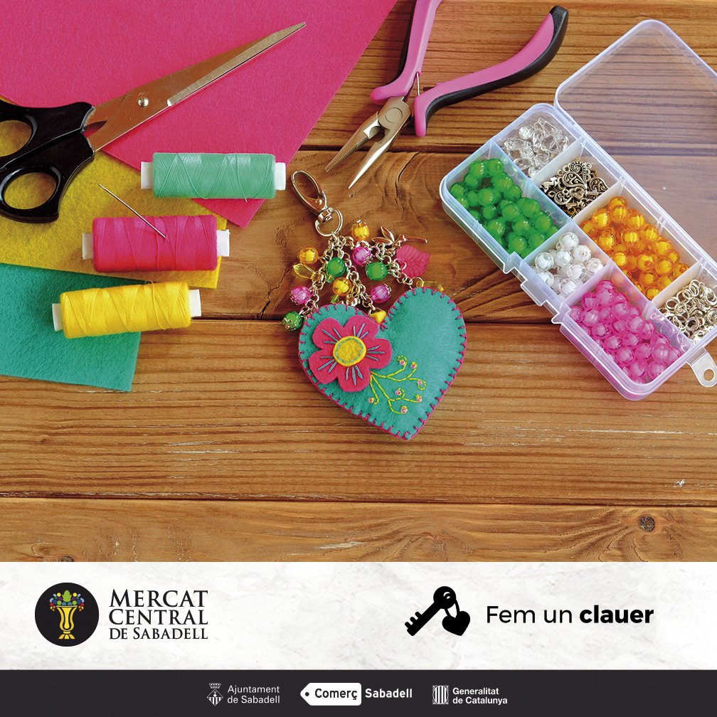 mcentralsbd's tweet photo. Avui aprendreu a fer un #clauer amb la Ludoteca Margarida Bedós! Aquesta #activitat infantil i gratuïta tindrà lloc d'11 a 13h al Mercat Central de Sabadell! ❤
#mercatcentralsbd #sbd #sabadell #activitats #femunclauer #clauers https://t.co/LKVOw0cNWS