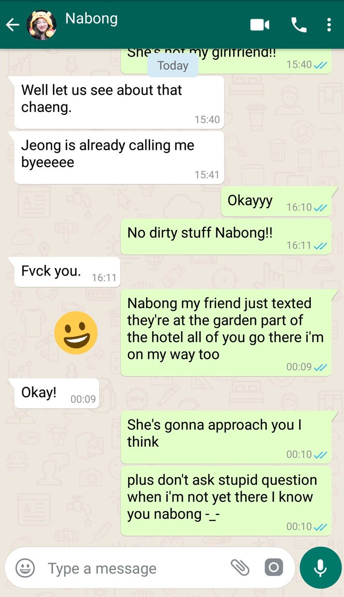 [Chaeng to Nabong ] (start reading at the smiley face  )