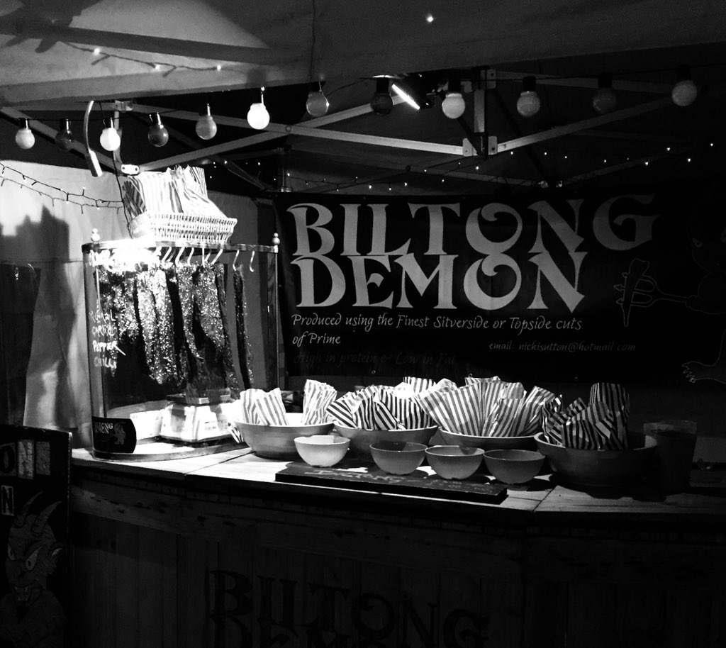 BiltongDemon's tweet photo. Late night #Biltong sales @The_GreatEstate . An awesome little festival! 😈 https://t.co/noFrEV56Jd