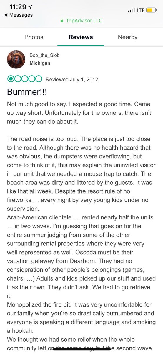 ay_man12's tweet image. So some guy left a review about this vacation spot up north 😄😄 basically what we all do at parks #ArabProblems