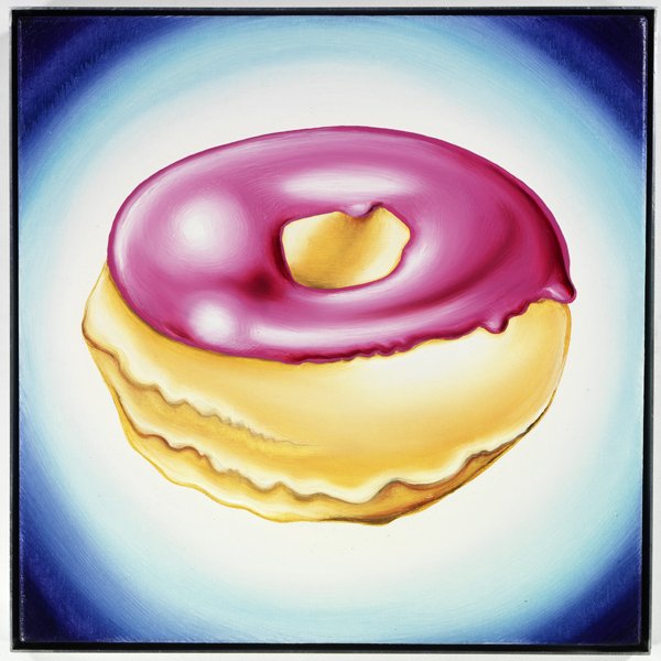 Back from Twitter holiday: Happy #NationalDonutDay. Nothing better than this #KennyScharf #canvas Pink Frosted #Donut of 2011! #PopArt #Painting #Wow !