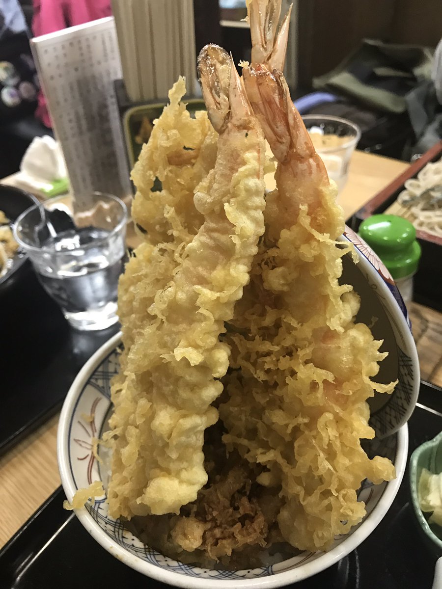 うさりあ ゆめゆあ アルスト Pa Twitter そば処 かみむら の名物天丼 タワー 丼 東京スカイツリー丼って 言っちゃダメですぅ W 今日は快晴なので 東京スカイツリーツリー登りに リベンジですょぅ