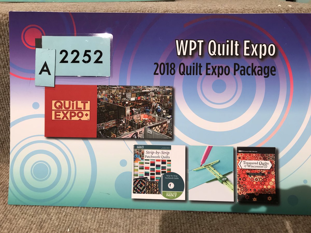 PBSWI's tweet photo. Attention Quilters! Tickets to our incredibly popular Quilt Expo are coming up on the next A Board. It’s “sew” awesome! #BidHigh #WPTAuction #QuiltExpo https://t.co/8olS9MwkMl