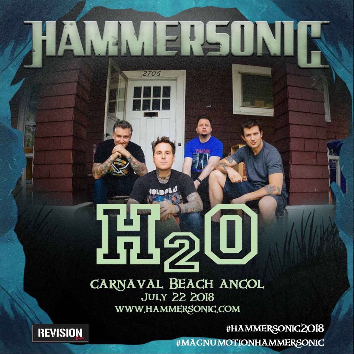 H20 CONFIRM HS18!
See them on JULY, 22nd 2018 MARK YOUR CALENDAR!
Get your tickets on 
revisionlive.com and hammersonic.com
#hammersonic18 #hs18 #revisionlive #magnumotionhammersonic