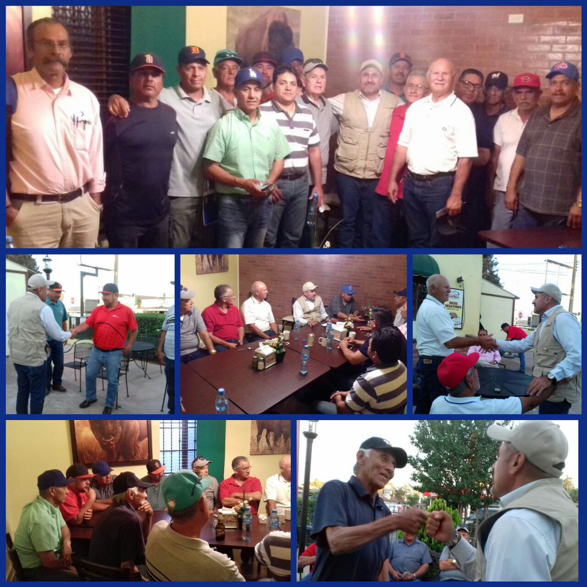 JavierDagnino's tweet photo. Una agradable reunión con mis amigos de la mesa Directiva, Manejadores y Delegados de la Liga de Béisbol de Veteranos de Cananea. #MasterFrente https://t.co/TJDzMJ30kK