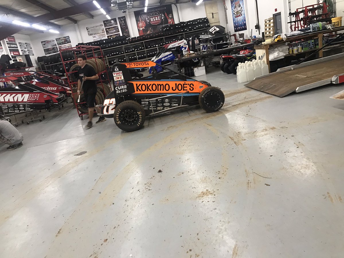 see_ya_sam's tweet image. I have the best team in the country. It's Midnight and they are slaving away to get these fast @ToyotaRacing cars ready for the rest of @USACNation #midgetweek #trd #blessed #livingthedream
