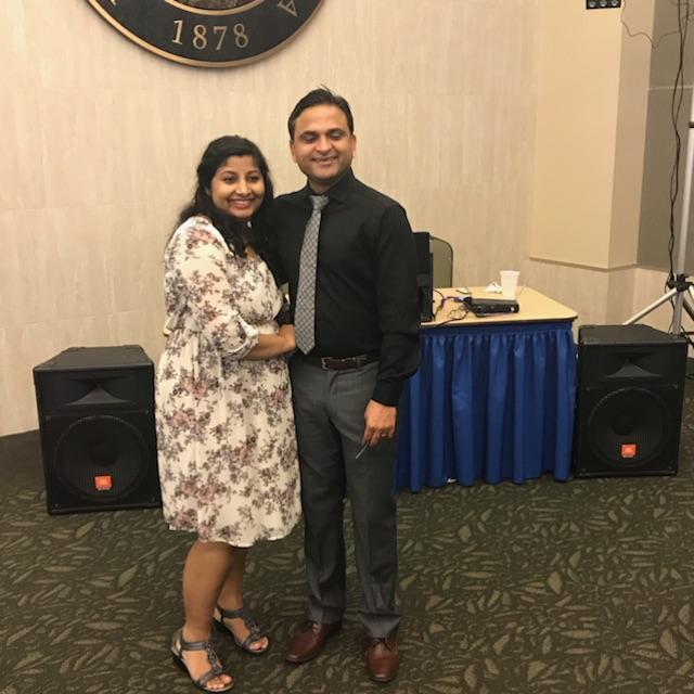 IMCreighton's tweet photo. Prakrity won the 'Best in research' award. She is a role model to excellence in patient care and personal road to success. Pictured with her husband Mukund, also a Creighton resident
#IMcreighton #CreightonIMgraduation https://t.co/IgG1Wus1gK