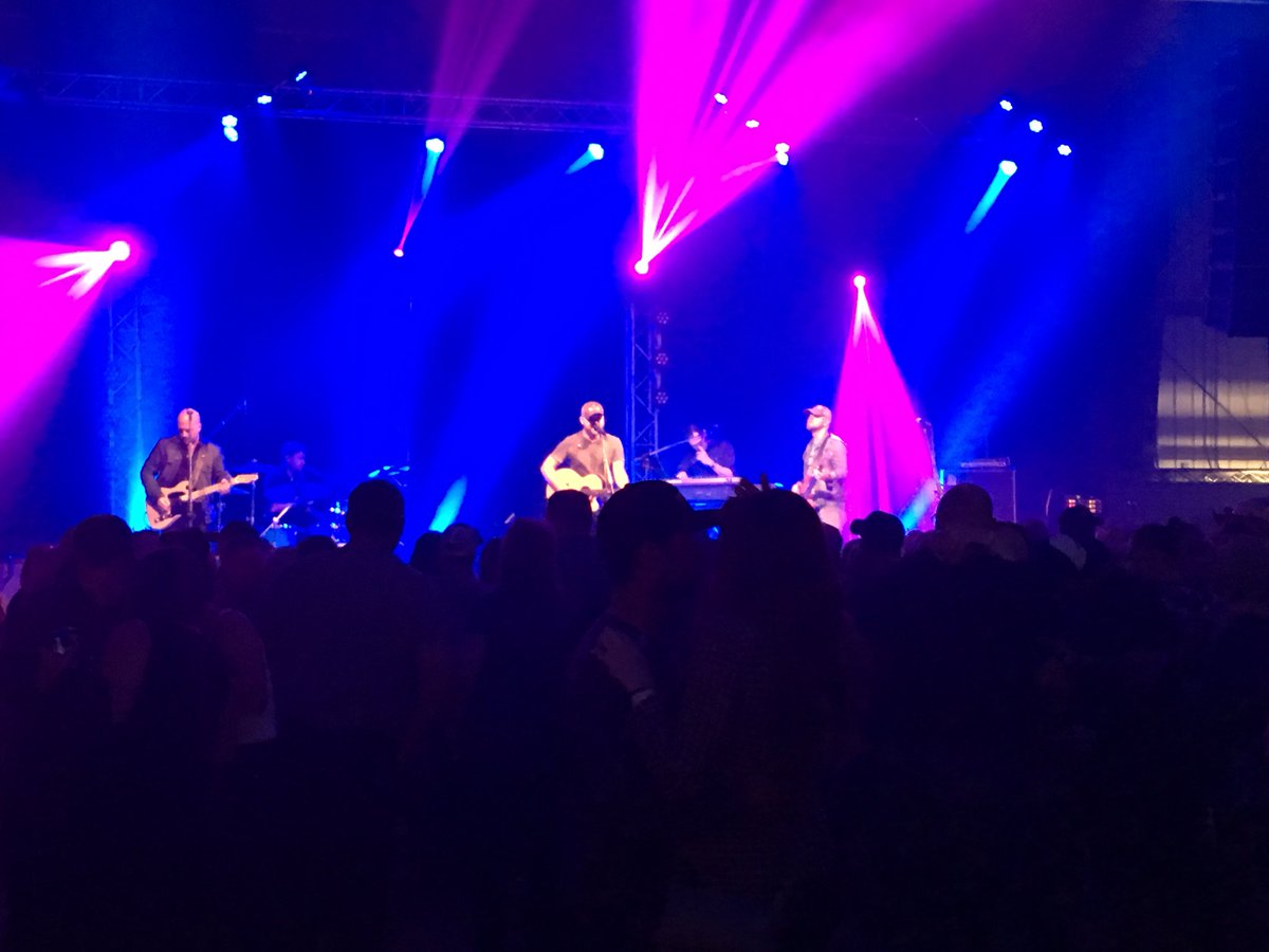 BigCountry931's tweet image. In studio this morning, and now on stage at #gpstompede, Aaron Goodvin!