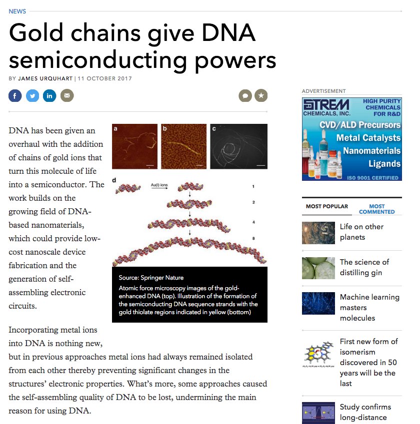 Related above vid: Research from NC State University shows that gold nanoparticles w/ a slight positive charge work collectively to unravel DNA. This finding has ramifications for gene therapy research & the emerging field of DNA-based electronics. @POTUS  #QAnon  #QArmy  #QAnonDNA