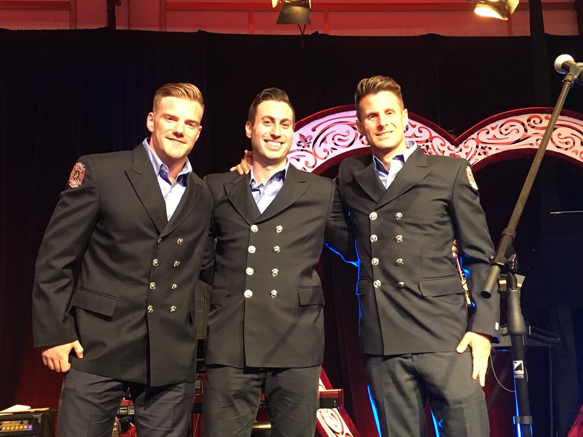 These 3 <a href="/VanFireRescue/">Vancouver Fire Rescue Services</a> <a href="/IAFF18/">Van Fire Fighters</a> #firefighters, representing @VanFireCharity, just raised $24,000 for Heart &amp; Stroke! Their “Fire in the Kitchen” offering is incredibly generous!
I’m proud of them, proud to be #Vancouver Fire Chief, and proud to be an <a href="/TheHSF/">New handle - @HeartandStroke</a> BC/Yukon Board Member!