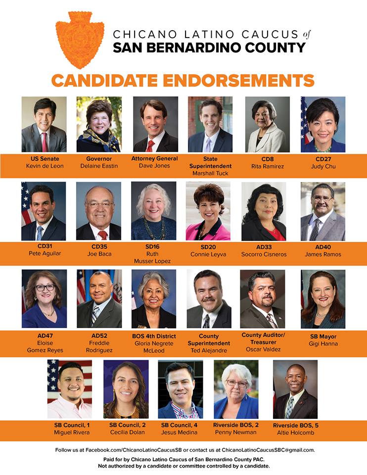 CLCofSBC's tweet photo. Endorsed candidates
Vote Tuesday, June 5th!
#CLCSBC #californiaprimary2018 #vote #suvotoessuvoz https://t.co/zyiC6f9W70