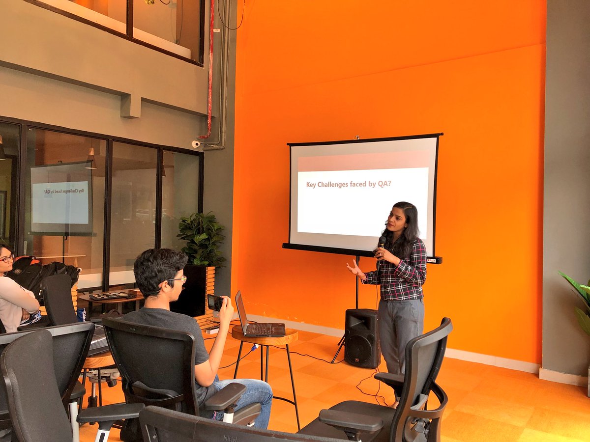 Google Women Tech Meetup at Innov8 Vikhroli.
Understanding challenges faced by QA.
#googlemeetup #mumbai #womenintech #technology #meetup #community