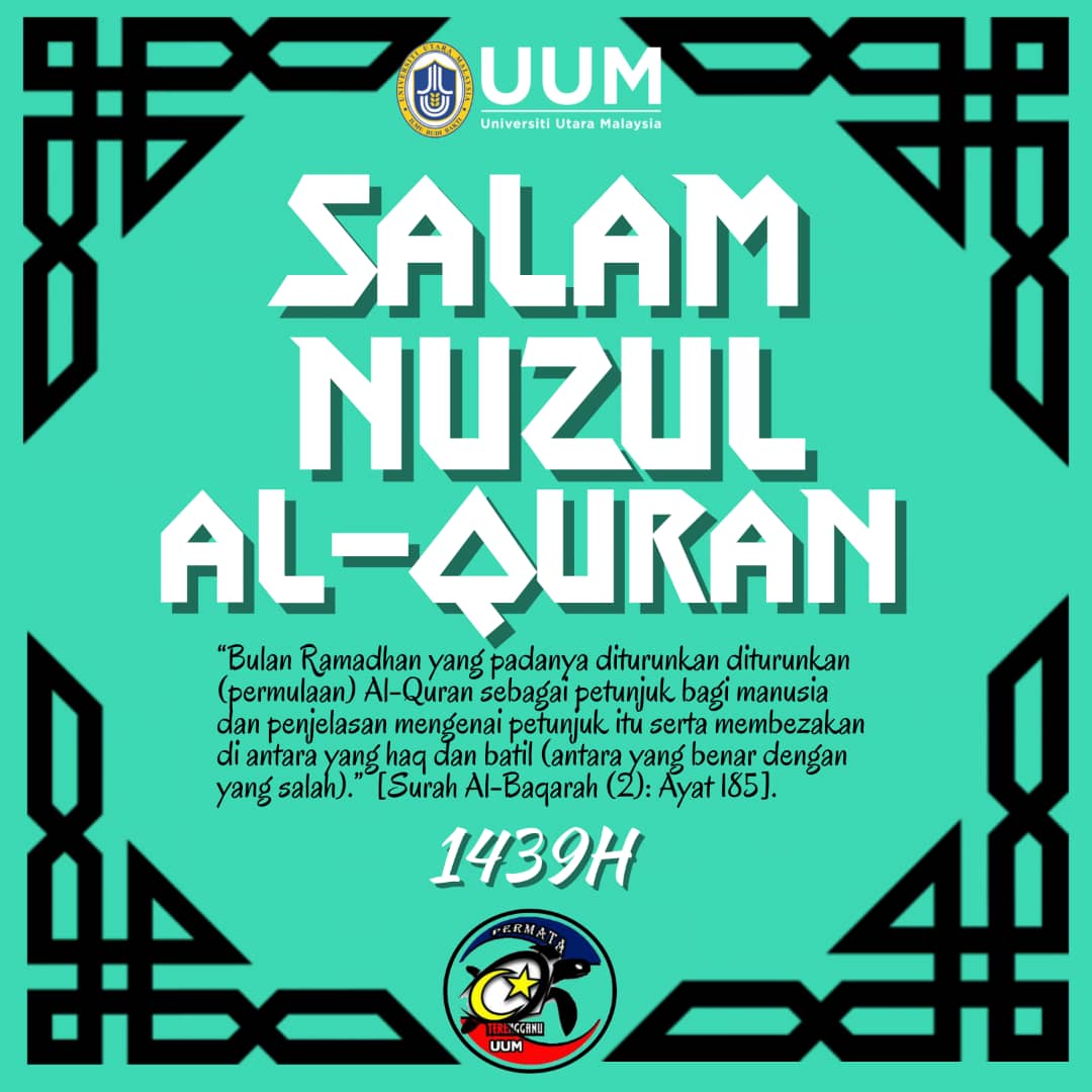 PenyuUtara's tweet photo. 🌸Salam Nuzul Al-Quran 1439H🌸

Rebut lah ganjaran pahala yang terdapat dalam bulan Ramadan dengan membaca AlQuran dan perkara-perkara yang sunat.

Daripada : PERMATA UUM

#permatauum
#permatauumisawesome
#sekretariatpermata
#KitaSeiring https://t.co/rcjaVR7EkK
