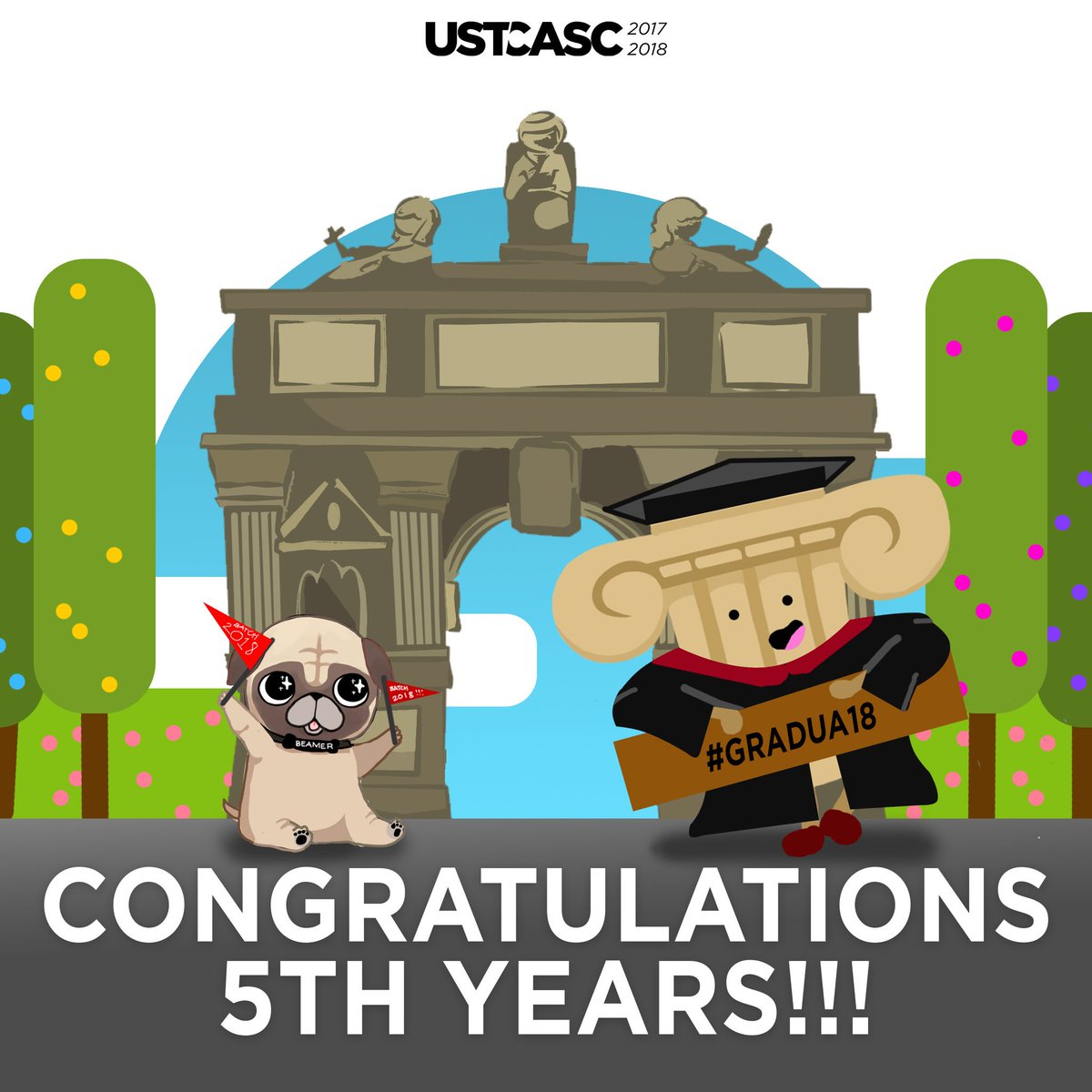 ustcasc's tweet photo. After all the sleepless nights, gallons of coffee, and sketchup bugsplats, your day has finally come.
An end of an era and the start of the new chapter of your life awaits. Congratulations College of Architecture Batch 2018!
#ConGRADuations #Gradw18 https://t.co/lgHpOdMOHB
