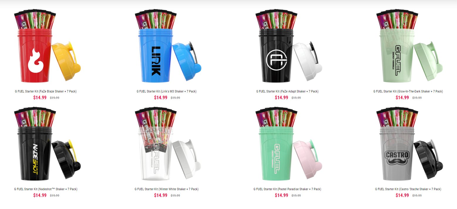 G FUEL® on X: Hey! Our #GFUEL Starter Kits have been restocked! Check  em' out by heading to the link below!  👈😎   / X