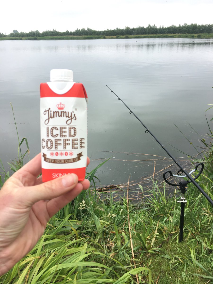 Fishing and #jimmysicedcoffee crazy but it works.  #gogetsome