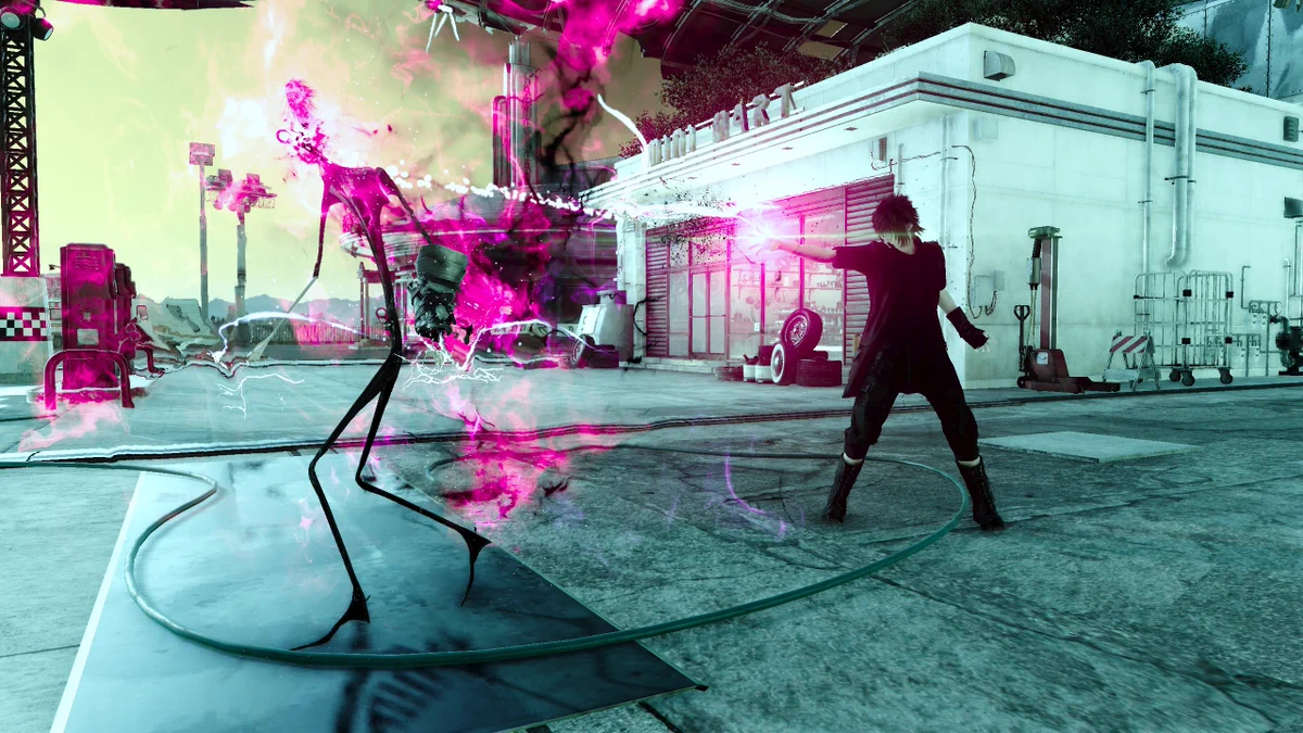 スレンダーマン！？FF15でノクティスの「デス」を食らったイグニスｗｗｗ