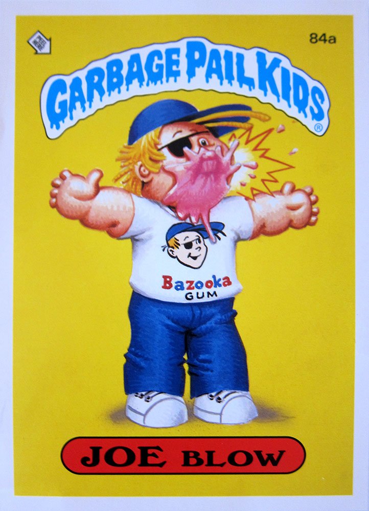 Garbage Pail Kid On Twitter Joe Blow Series 3 84a 1986 Garbagepailkids Gpk 1980s