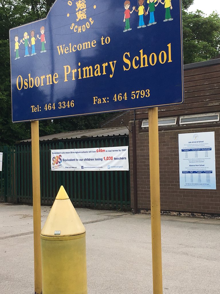 JackDromeyMP's tweet photo. Three more #Erdington schools lead by example in the campaign against school cuts of £50 million in #Birmingham. @OsbornePriSch led by Head, Michelle Gay, @BPS_B23 led by Jon Smart and @Yenton_Primary led by Paul Smith @SOSBirmingham @BrumLeader https://t.co/ZGm7SC8kYC