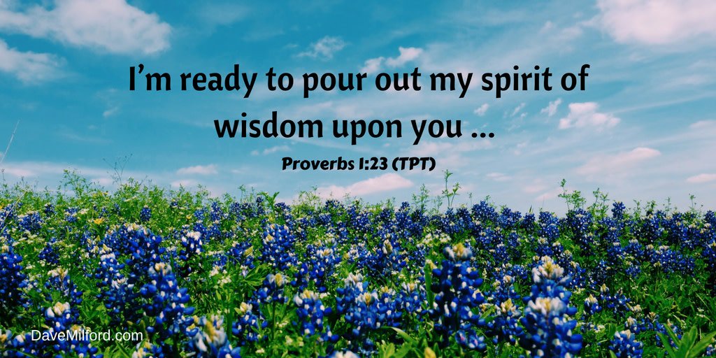 DaveMilford1's tweet image. Proverbs 1:23 came alive to me yesterday. I heard God's invitation.

Revelation is an INVITATION to ENCOUNTER God.

"Do it, Lord. Pour out your spirit of wisdom on me. Bring me the revelation of Your words that will make my heart wise."

#PrayScripture God reveals to you.