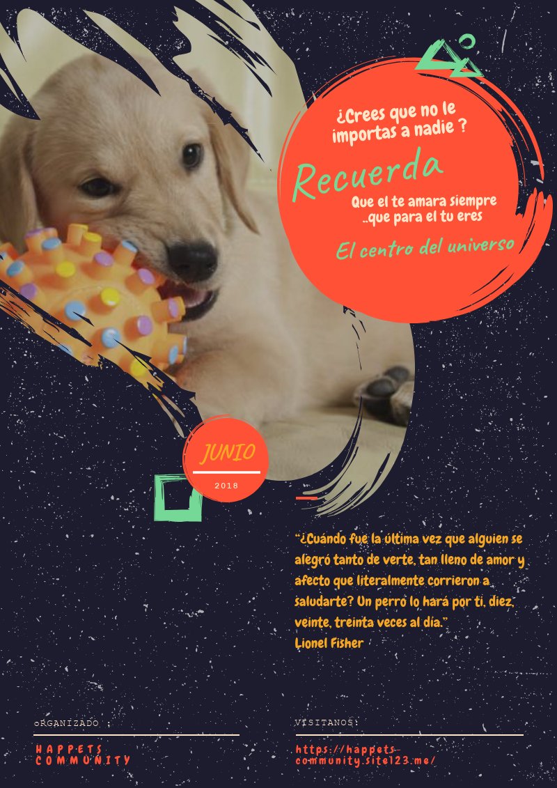 HappetsCommunit's tweet photo. 🐶Recuerda que el el mas que un amigo para ti 
#amigoDoglovers😁 https://t.co/VihwqcUxaB