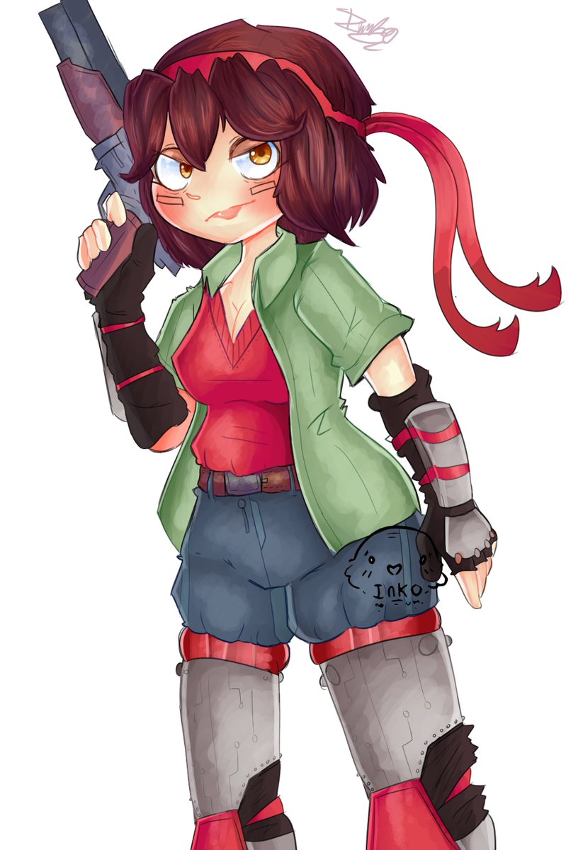 Inko_No_Umi's tweet photo. one time me and my friendo @Freshilla_Man ​ was talking and i started doodling his Shoot Grill Gaige.

Hope you like friendo
#inko_no_umi #digitalart #for_a_friend #gaige #shoot_grill https://t.co/3QQerlNRlX