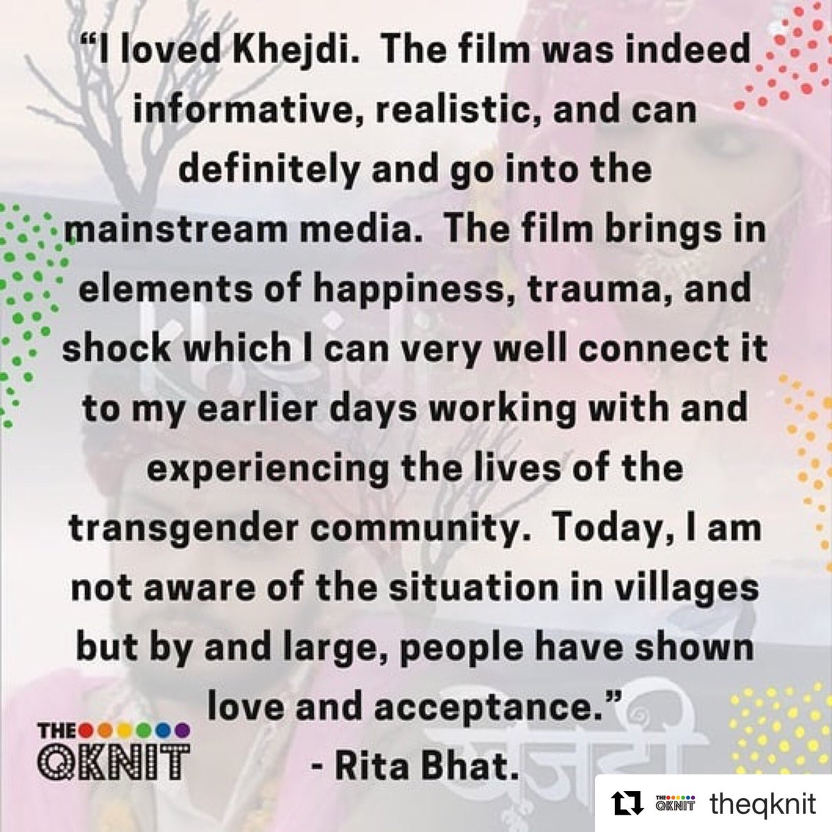 ashish_sharmaFc's tweet photo. #Repost @TheQKnit with @get_repost
・・・
A Big shoutout to the volunteers and everyone who helped tremendously during #KASHISH2018. @KashishMIQFF Check out #KASHISHStories, a follow-up to #SouthAsias biggest #Queer Fest.
To share your stories and get featured, DM us. https://t.co/zwv5Am96Xj