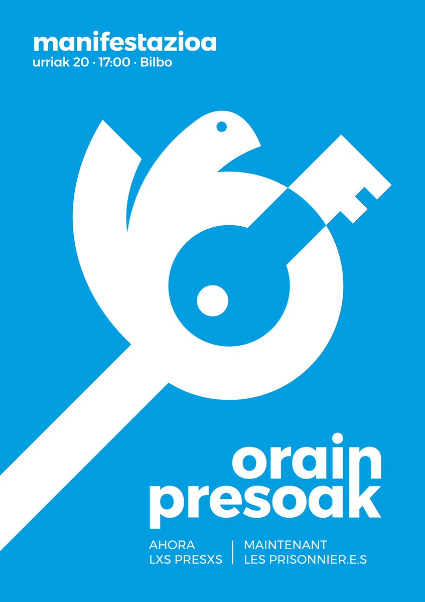 Korapiloak askatzeko unea da. ORAIN. Elkarbizitzarako unea. Urteetan sortutako gizarte-arrakalak elkarrekin sendatzeko unea. ORAIN. Batu ezin izan garenok batzeko unea da. Orain presoen auzia konpontzeko unea da. #OrainPresoak
