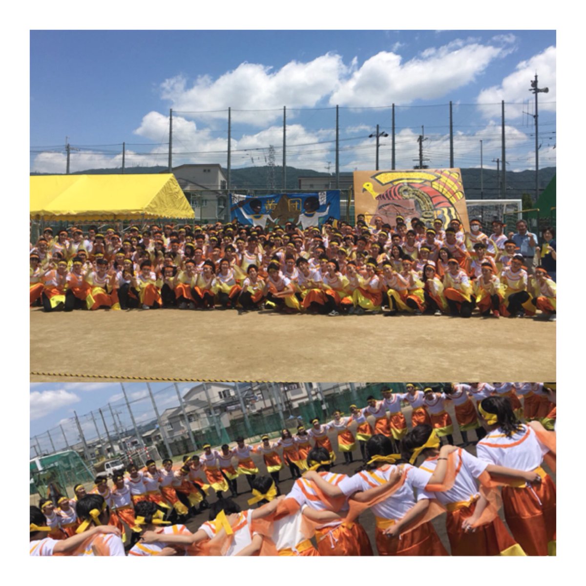 ___moca914's tweet photo. ____体育祭🧝‍♀️🌼🌟🐣🌻
     
      応援もダンスも楽しかったなぁ⤴︎︎︎♡
      これで最後？早すぎる、😿
      役員のみんなに感謝でいっぱい！！
      とりあえず日焼けがすごい😇 https://t.co/QlBQV4aDXN
