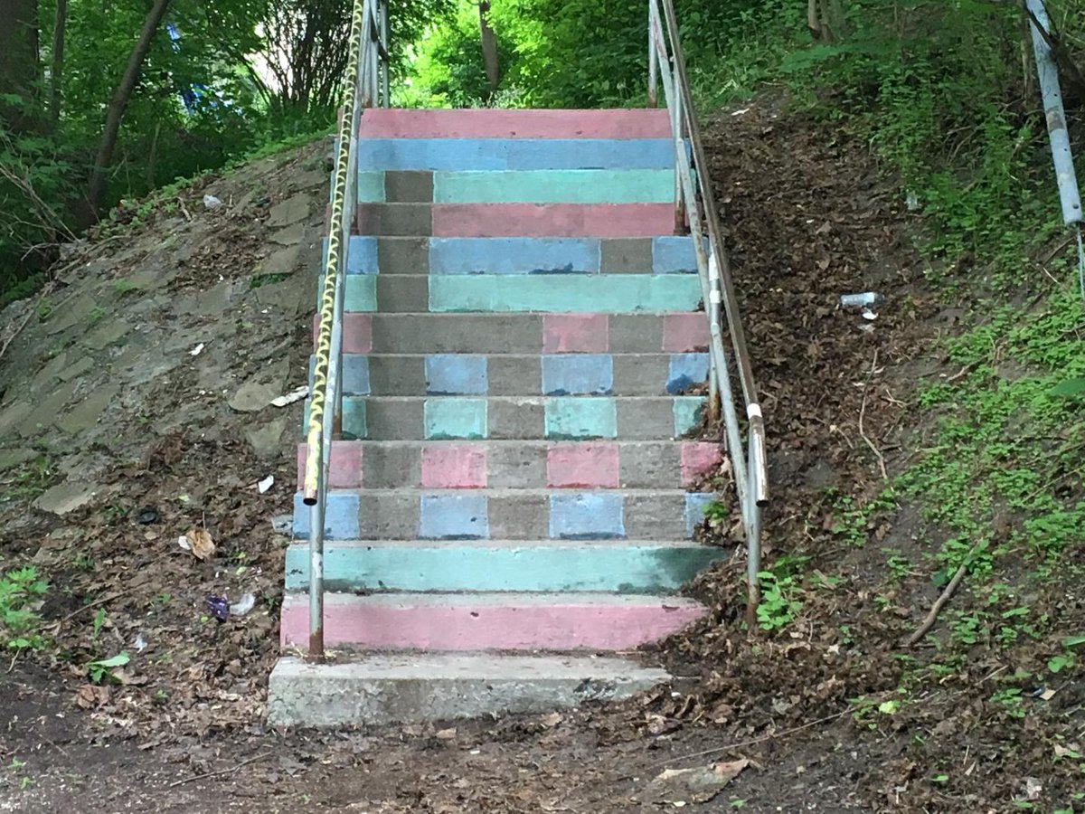 Good morning #ptbo our first public art small action just went up along the trail between Reid and Bethune! Tag us if you happen to spot it along the trail! Happy #100in1DayPtbo