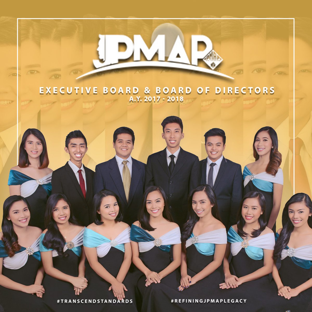 JPMAPFEU's tweet photo. It's been a great honor & a fun journey serving whole FEU Community, but our time is out.
This your JPMAP-FEU Chapter Executive Board and Board of Directors 2017-2018, now signing off!
Click here for more photos https://t.co/qUk3Q3dpWN
#TranscendStandards
#RefiningJPMAPlegacy https://t.co/j1tc2P3Fld