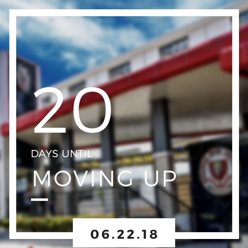 G10Charity's tweet photo. Let's start the countdown! #MovingUp2018 https://t.co/2c1wMySlc9