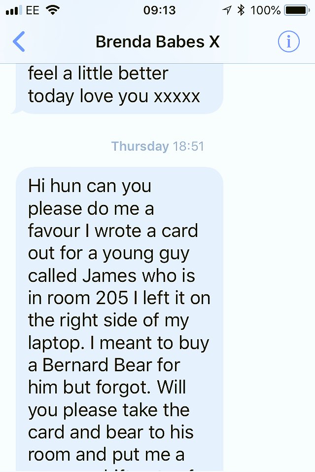 when on her way to Zante for her holidays is she texting me,WOW a guest on his birthday. Brenda forever for the guests. James is such a special boy everytime he stays Brenda is the first to laugh, hug and welcome him and his family.HAPPY BIRTHDAY JAMES. <a href="/AbiOS/">Abi</a>  <a href="/kerrylawson16/">Kerry Lawson</a>