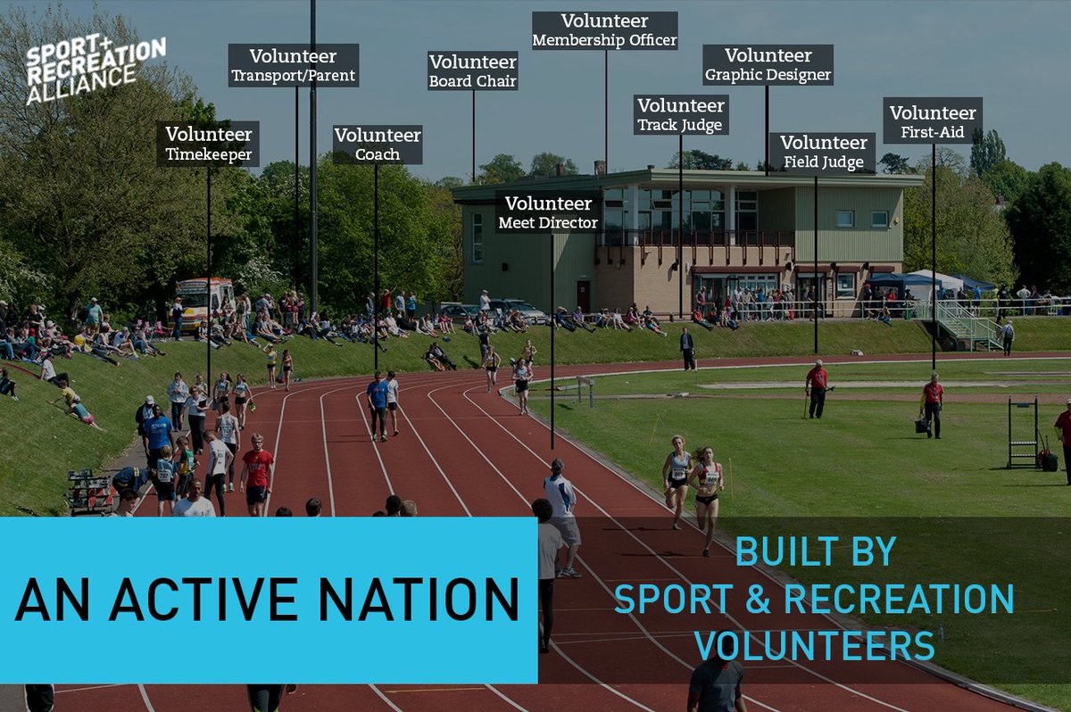 sportrectweets's tweet photo. An #ActiveNation built by sport &amp; recreation volunteers. #VolunteersWeek https://t.co/atGSZJnMXy