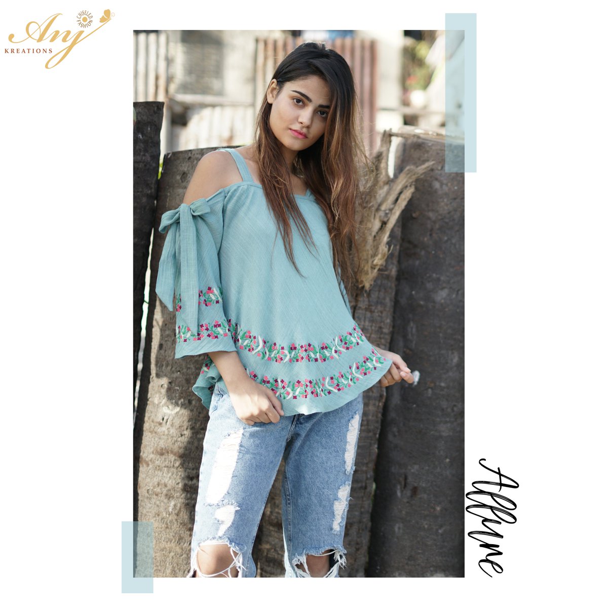 AnjKreations's tweet photo. Stylish top with floral details paired with denims! Shop with #AnjKreations now.
Visit website at https://t.co/TVz7RaqdwO now.
Contact- +91 7208612777 / +91 8655245999
#AnjKreations #tops #fashions #denims #floral #brand #style #latest #allure #stylishtop #designer https://t.co/u5sUwMpeiT