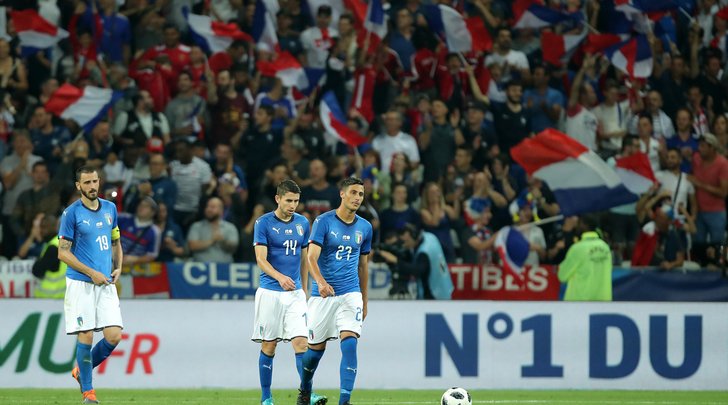 ProTipsterIT's tweet photo. L' #Italia cade a #Nizza per 3-1 contro la #Francia, è ancora netta la differenza tra le due nazionali. Vi aspettavate questo risultato? https://t.co/0UUhKWReEf