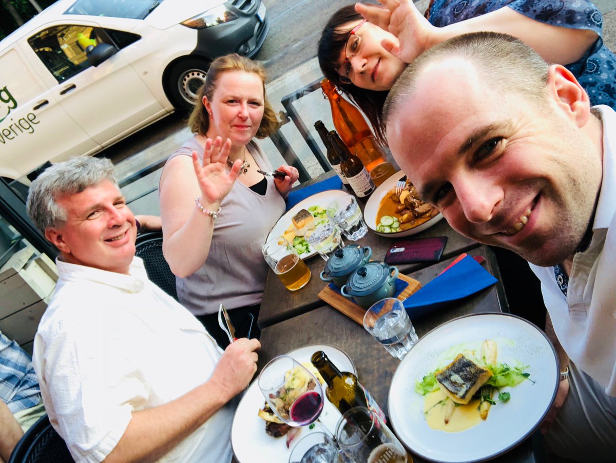 anyahelene's tweet image. Nice dinner in Göteborg yesterday, with @migod , @alexbergel and @maylill #icse2018