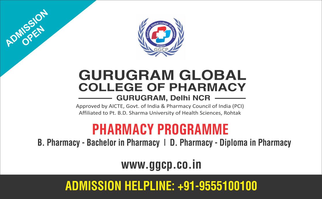 gitmfarukhnagar's tweet photo. Gurugram Global College of Pharmacy ,Gurugram ,Haryana 
https://t.co/IwVpr0DS9u  | +91-9555100100 https://t.co/NPkviXTPsb