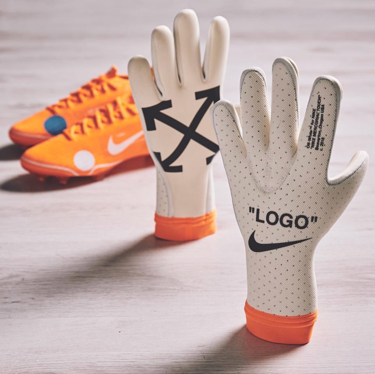 Off white sale goalkeeper gloves
