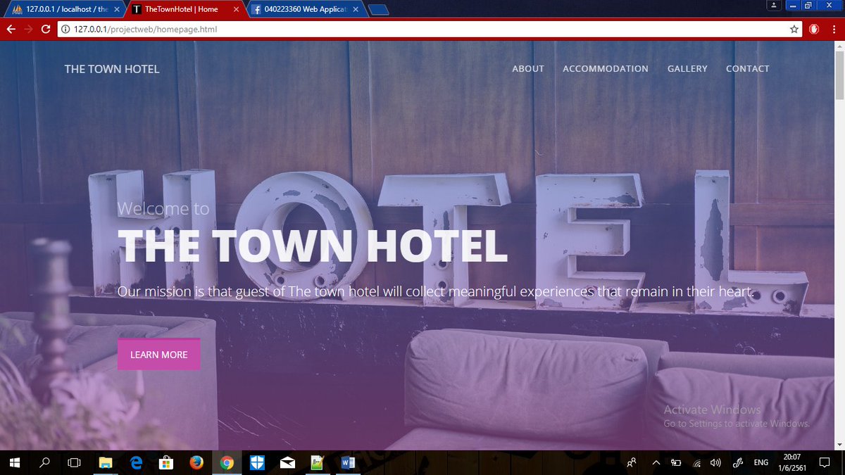 Benz_Dek_D's tweet image. ผ่านไปโปรเจคโรงแรมร้อยล้าน  🏢🏪
127.0.0.1/projectweb/homepage.html
#thetownhotel
#ทีมพัฒนาweb
#1project