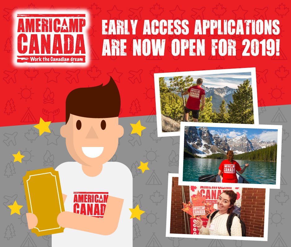 americamp canada on twitter apply for americamp canada now and gain early access to incredible benefits such as early access at the camp fairs early access to our system click here twitter