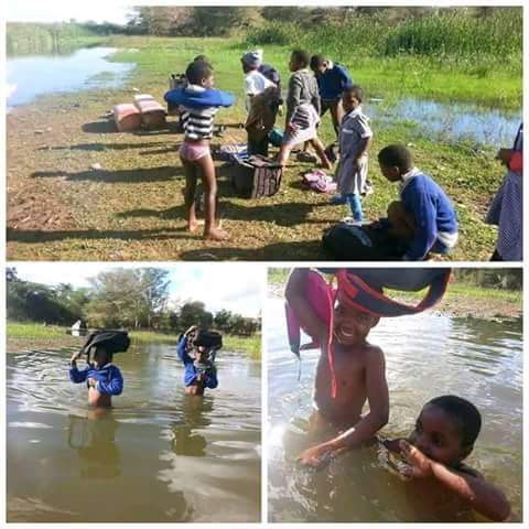 WomenInForex's tweet photo. While Gauteng Education gives kids expensive tablets. This winter children in KZN have to take a swim to cross a river in the cold morning. If u want to help just press RT Let's use the power of Social Media to make a difference
#Sama24
#Beyonce
#BeingBonang https://t.co/voq9MCDaGN