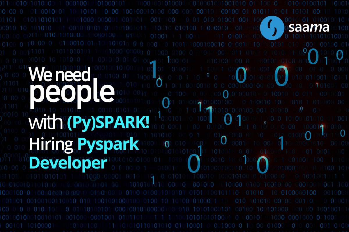 saamatechinc's tweet image. We are seeking experienced #Python and #Sparkdevelopers. Hands-on experience Python and SQL is a requisite. Click here to learn more about the job details. bit.ly/2kJtJ16

#Pyspark #Pune #Jobs #SQL