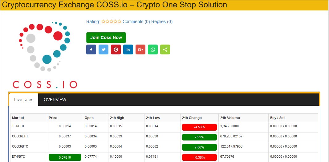 cryptocoin_x's tweet photo. Buy coss coin and Easy to start Trading on coss coin exchange
#CosscoinExchange #BuyCossCoin #CossCoin
For more information visit,
https://t.co/X3HugRuAJX https://t.co/6EPnYS62vj
